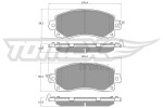 TOMEX Brakes Piduriklotsi komplekt,  ketaspidur TX 16-12