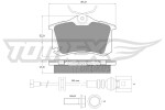 TOMEX Brakes Piduriklotsi komplekt,  ketaspidur TX 16-15