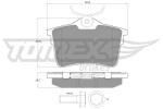 TOMEX Brakes Piduriklotsi komplekt,  ketaspidur TX 16-26
