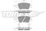 TOMEX Brakes Piduriklotsi komplekt,  ketaspidur TX 16-29