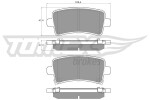 TOMEX Brakes Piduriklotsi komplekt,  ketaspidur TX 16-36