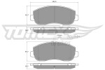 TOMEX Brakes Piduriklotsi komplekt,  ketaspidur TX 16-40