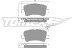 TOMEX Brakes Piduriklotsi komplekt,  ketaspidur TX 16-48