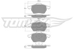 TOMEX Brakes Piduriklotsi komplekt,  ketaspidur TX 16-54