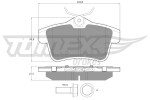 TOMEX Brakes Piduriklotsi komplekt,  ketaspidur TX 16-60