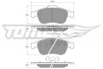 TOMEX Brakes Piduriklotsi komplekt,  ketaspidur TX 16-62
