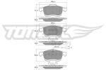TOMEX Brakes Piduriklotsi komplekt,  ketaspidur TX 16-63
