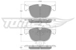 TOMEX Brakes Piduriklotsi komplekt,  ketaspidur TX 16-68