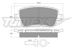TOMEX Brakes Piduriklotsi komplekt,  ketaspidur TX 16-74