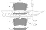 TOMEX Brakes Piduriklotsi komplekt,  ketaspidur TX 16-81