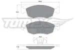 TOMEX Brakes Piduriklotsi komplekt,  ketaspidur TX 16-90