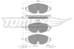 TOMEX Brakes Piduriklotsi komplekt,  ketaspidur TX 16-97