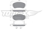 TOMEX Brakes Piduriklotsi komplekt,  ketaspidur TX 16-99