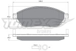 TOMEX Brakes Piduriklotsi komplekt,  ketaspidur TX 17-04