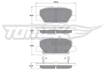 TOMEX Brakes  Piduriklotsi komplekt,ketaspidur TX 17-30