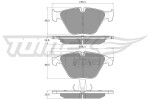 TOMEX Brakes Piduriklotsi komplekt,  ketaspidur TX 17-35