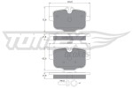TOMEX Brakes Piduriklotsi komplekt,  ketaspidur TX 17-36