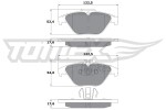 TOMEX Brakes  Piduriklotsi komplekt,ketaspidur TX 17-39