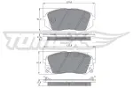 TOMEX Brakes Piduriklotsi komplekt,  ketaspidur TX 17-47