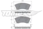 TOMEX Brakes Piduriklotsi komplekt,  ketaspidur TX 17-49