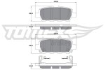 TOMEX Brakes Piduriklotsi komplekt,  ketaspidur TX 17-57