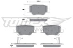 TOMEX Brakes Piduriklotsi komplekt,  ketaspidur TX 17-58