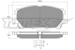 TOMEX Brakes Piduriklotsi komplekt,  ketaspidur TX 17-63