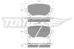 TOMEX Brakes Piduriklotsi komplekt,  ketaspidur TX 17-84