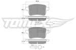 TOMEX Brakes Piduriklotsi komplekt,  ketaspidur TX 17-941