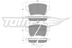TOMEX Brakes Piduriklotsi komplekt,  ketaspidur TX 17-94