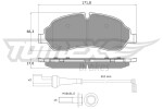TOMEX Brakes Piduriklotsi komplekt,  ketaspidur TX 18-04