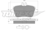 TOMEX Brakes Piduriklotsi komplekt,  ketaspidur TX 18-08