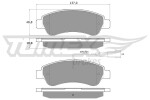 TOMEX Brakes Piduriklotsi komplekt,  ketaspidur TX 18-10