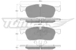 TOMEX Brakes Piduriklotsi komplekt,  ketaspidur TX 18-15