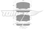 TOMEX Brakes Piduriklotsi komplekt,  ketaspidur TX 18-19