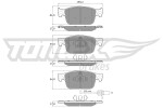 TOMEX Brakes Piduriklotsi komplekt,  ketaspidur TX 18-21