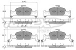 TOMEX Brakes Piduriklotsi komplekt,  ketaspidur TX 18-22