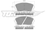 TOMEX Brakes Piduriklotsi komplekt,  ketaspidur TX 18-30