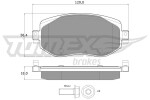 TOMEX Brakes Piduriklotsi komplekt,  ketaspidur TX 18-33