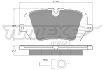 TOMEX Brakes Piduriklotsi komplekt,  ketaspidur TX 18-34