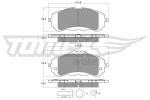 TOMEX Brakes Piduriklotsi komplekt,  ketaspidur TX 18-38