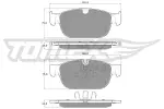 TOMEX Brakes Piduriklotsi komplekt,  ketaspidur TX 18-57