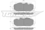 TOMEX Brakes Piduriklotsi komplekt,  ketaspidur TX 18-60