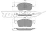TOMEX Brakes Piduriklotsi komplekt,  ketaspidur TX 18-63