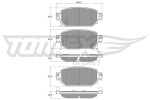 TOMEX Brakes Piduriklotsi komplekt,  ketaspidur TX 18-69