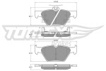 TOMEX Brakes Piduriklotsi komplekt,  ketaspidur TX 18-71