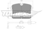 TOMEX Brakes Piduriklotsi komplekt,  ketaspidur TX 18-88