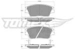 TOMEX Brakes Piduriklotsi komplekt,  ketaspidur TX 19-01
