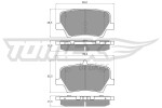 TOMEX Brakes Piduriklotsi komplekt,  ketaspidur TX 19-17