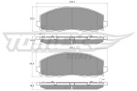 TOMEX Brakes Piduriklotsi komplekt,  ketaspidur TX 19-19